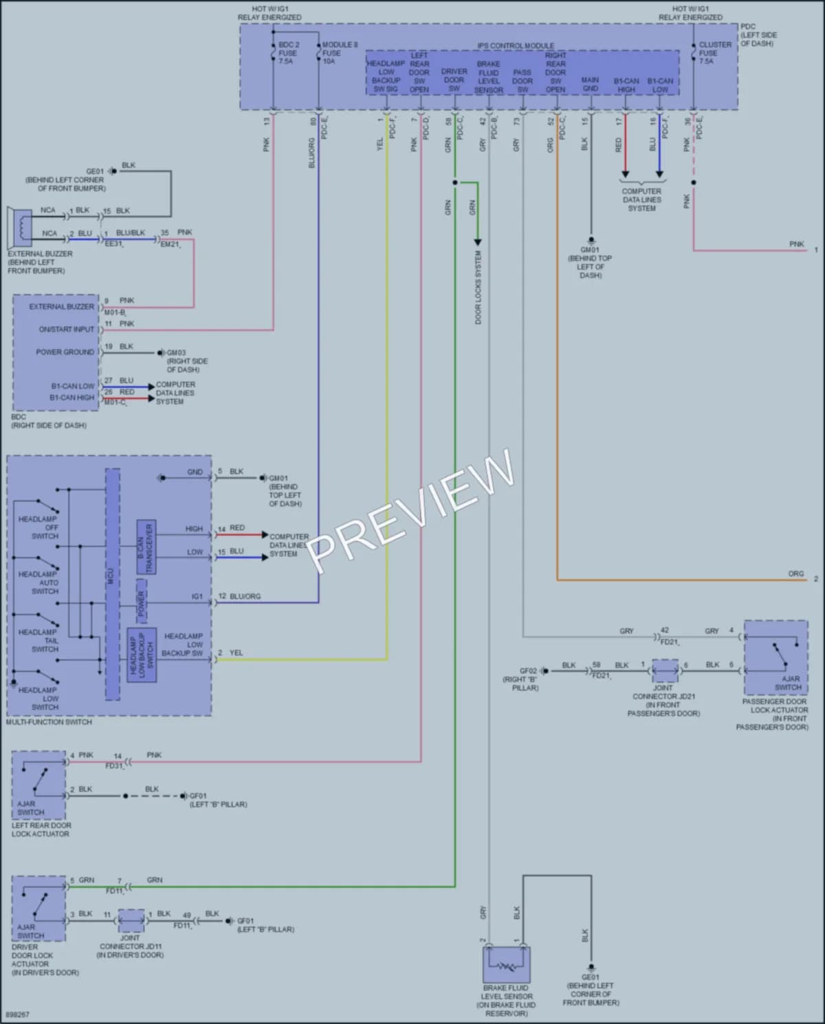 2025 Hyundai Ioniq5 Warning Systems Wiring Diagrams protected preview