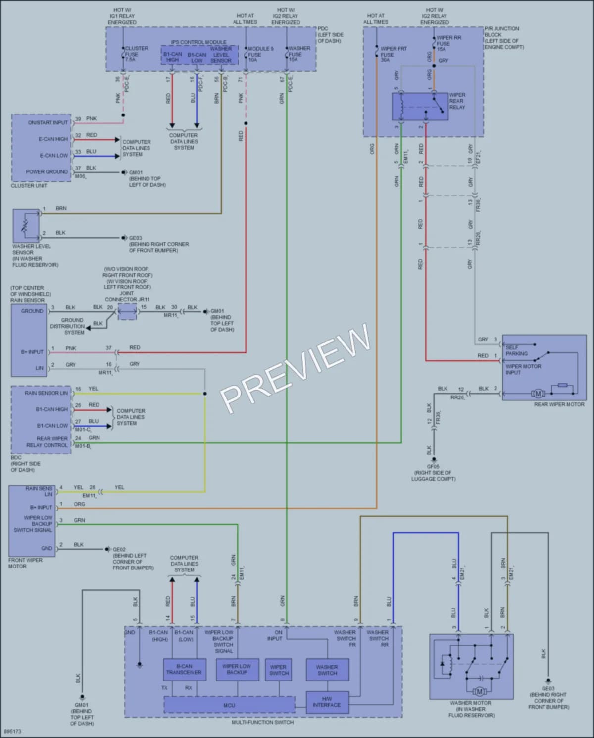 2025 Hyundai Ioniq5 Wiper Washer Wiring Diagrams protected preview