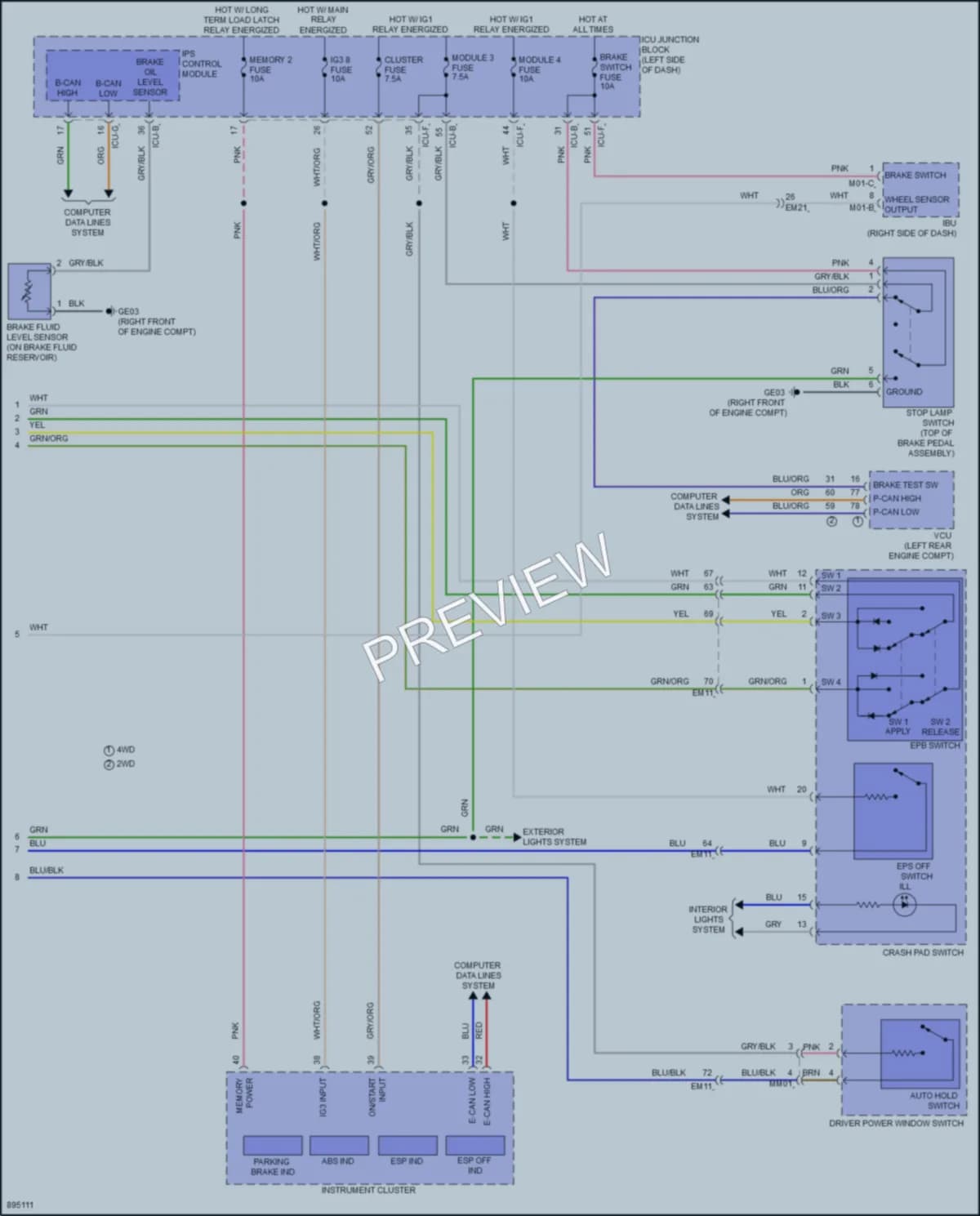 2025 Hyundai Ioniq6 Anti Lock Brakes Wiring Diagrams protected preview
