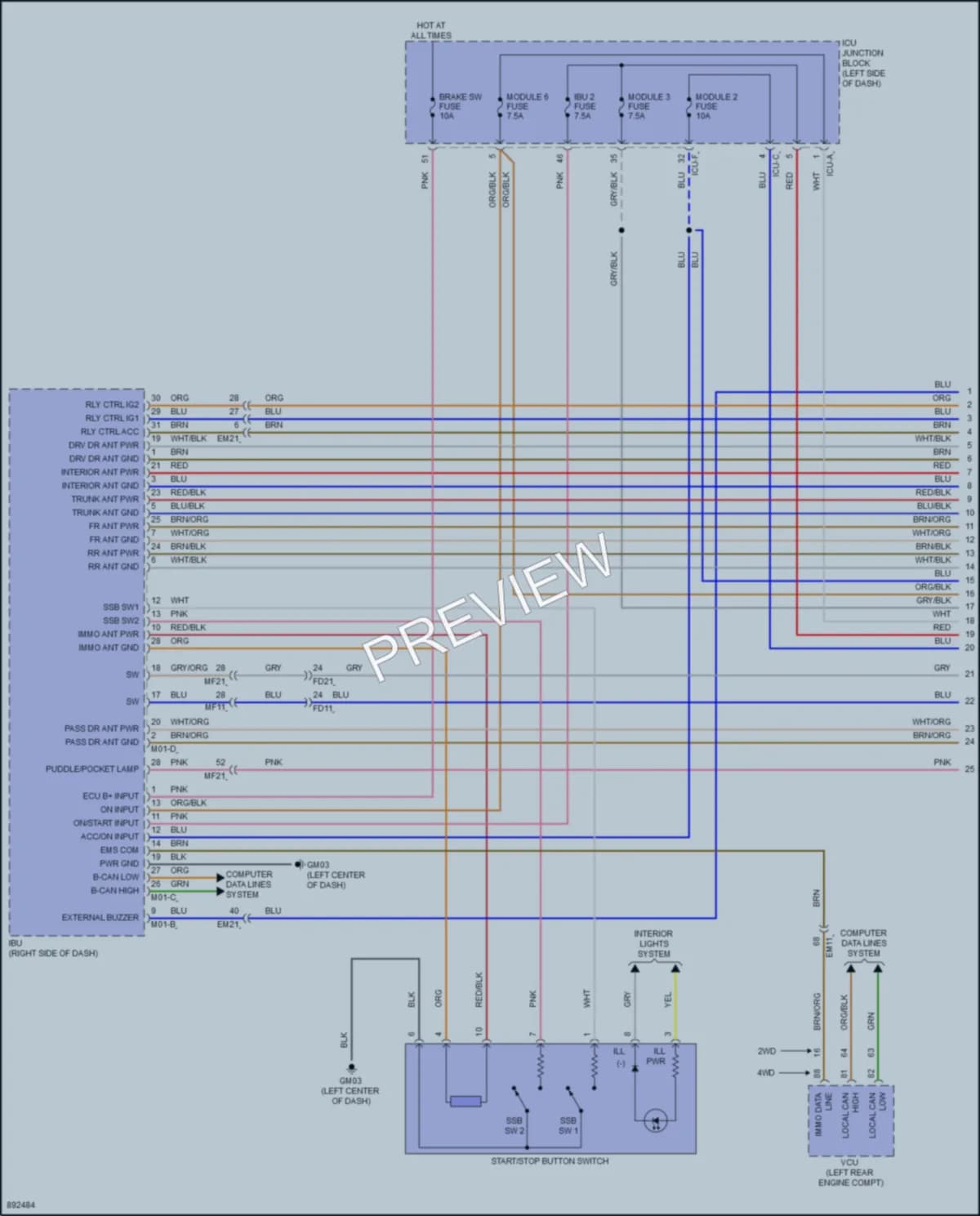 2025 Hyundai Ioniq6 Anti Theft Wiring Diagrams protected preview