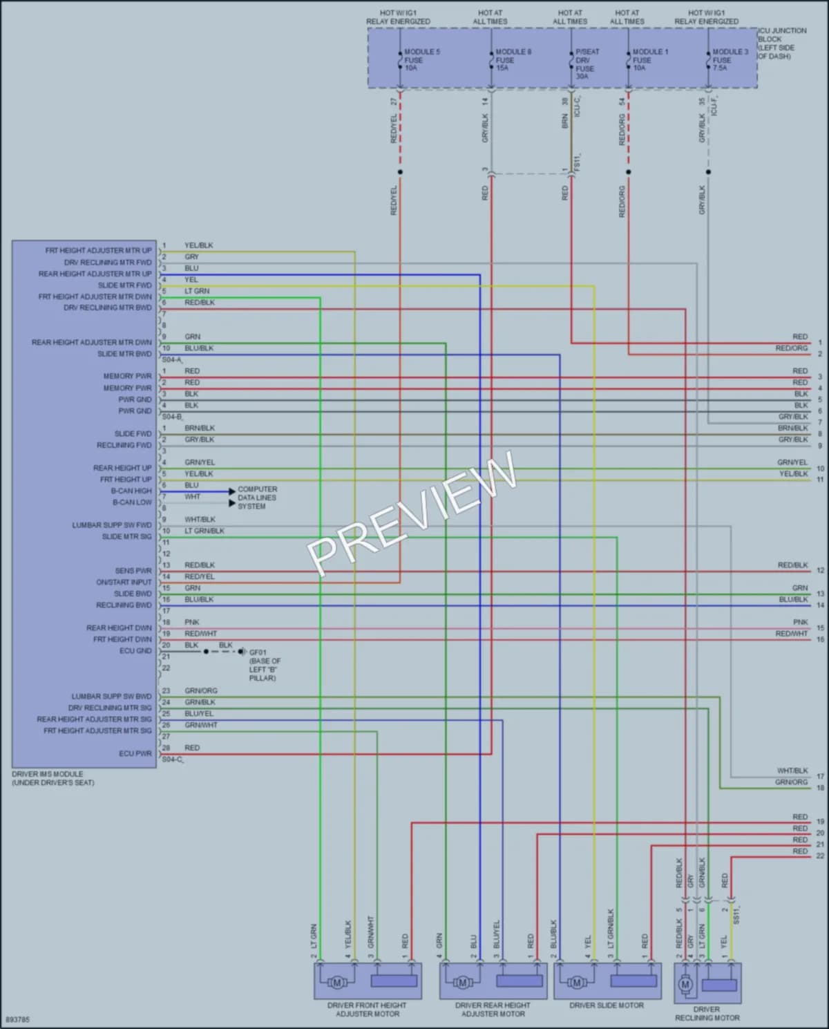 2025 Hyundai Ioniq6 Memory Systems Wiring Diagrams protected preview