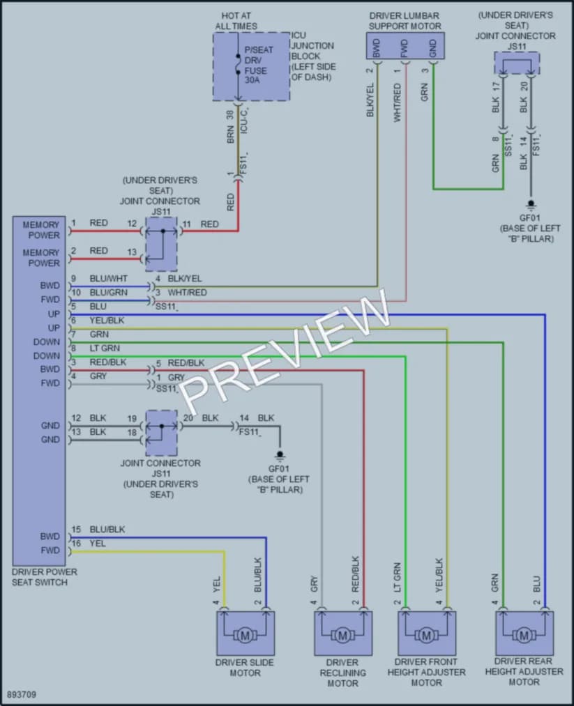 2025 Hyundai Ioniq6 Power Seats Wiring Diagrams protected preview