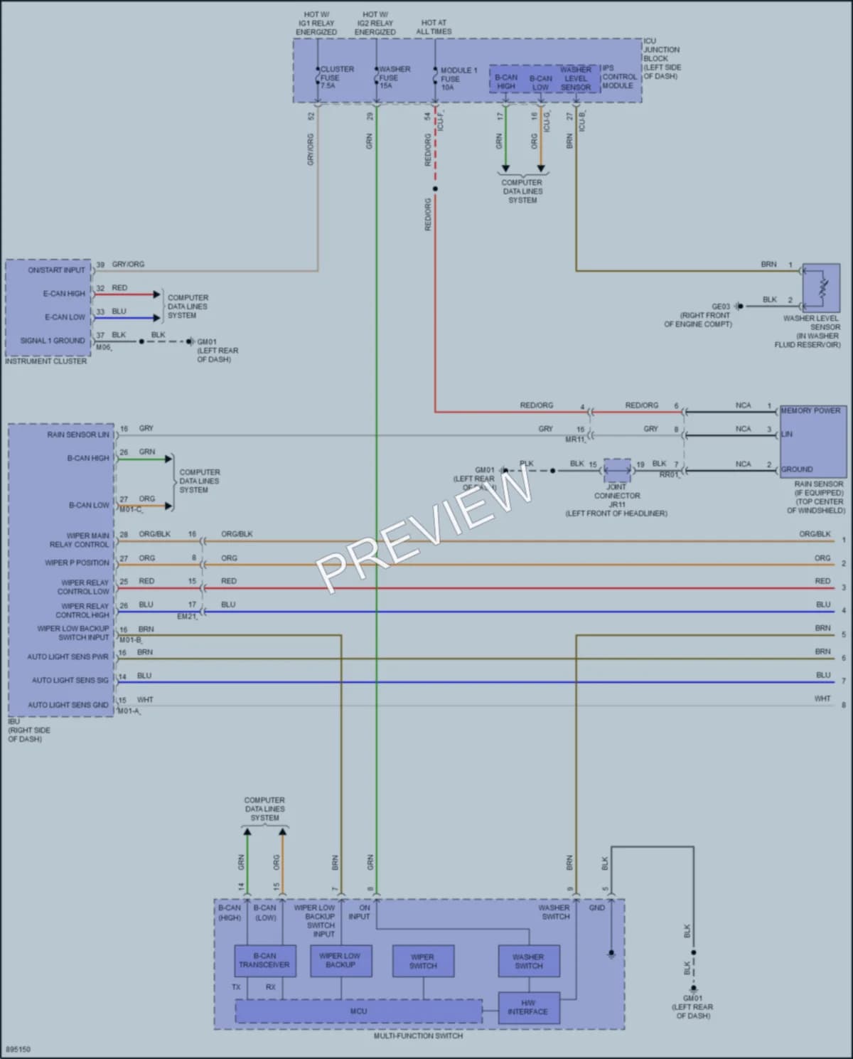 2025 Hyundai Ioniq6 Wiper Washer Wiring Diagrams protected preview