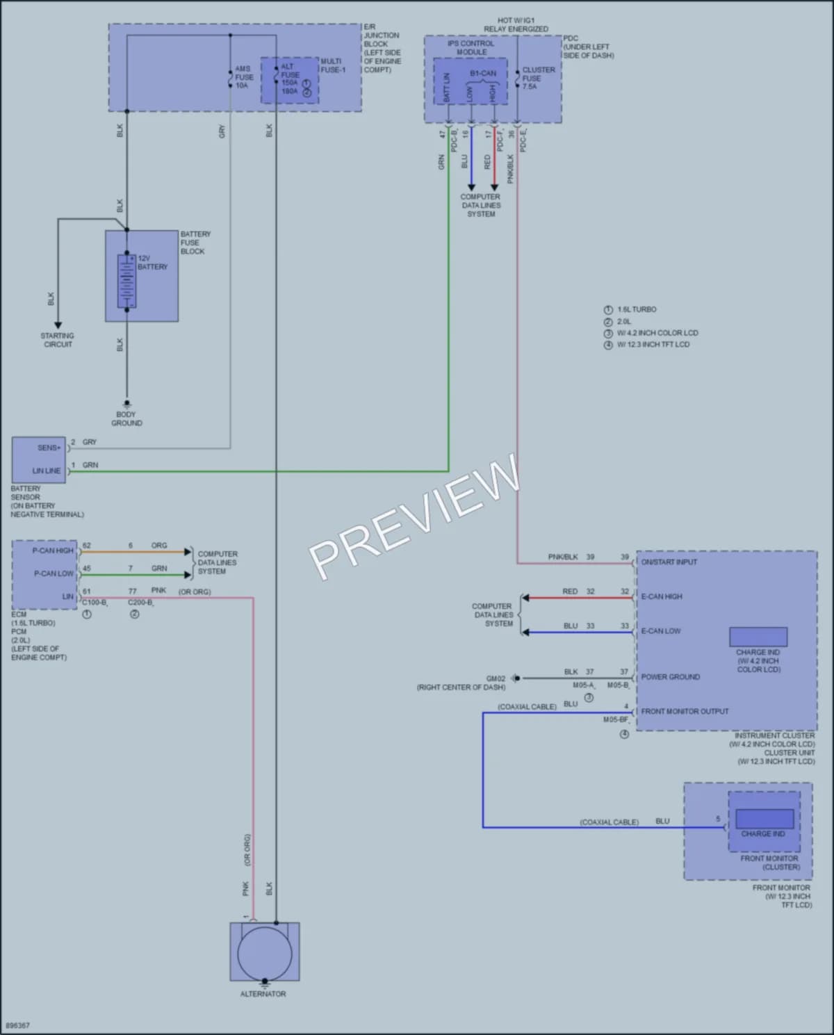 2025 Hyundai Kona Starting Charging Wiring Diagrams protected preview