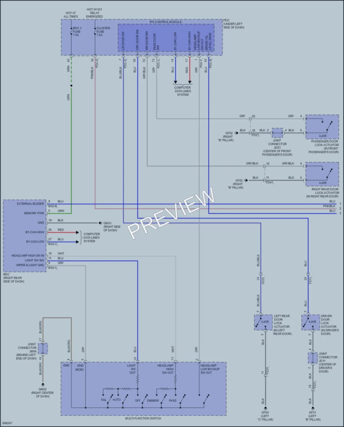 2025 Hyundai Kona Warning Systems Wiring Diagrams protected preview