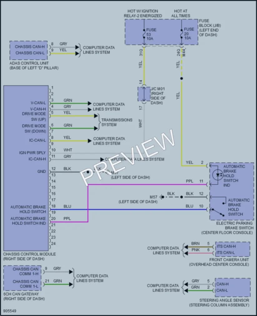 2025 Infiniti QX55 Electronic Suspension Wiring Diagrams protected preview