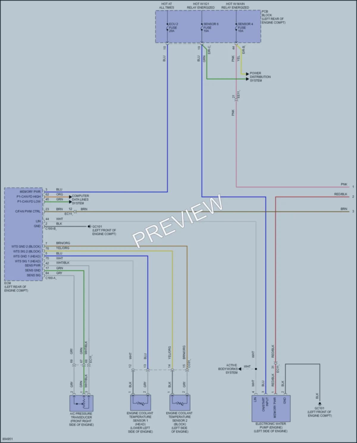 2025 Kia Carnival Cooling Fan Wiring Diagrams protected preview