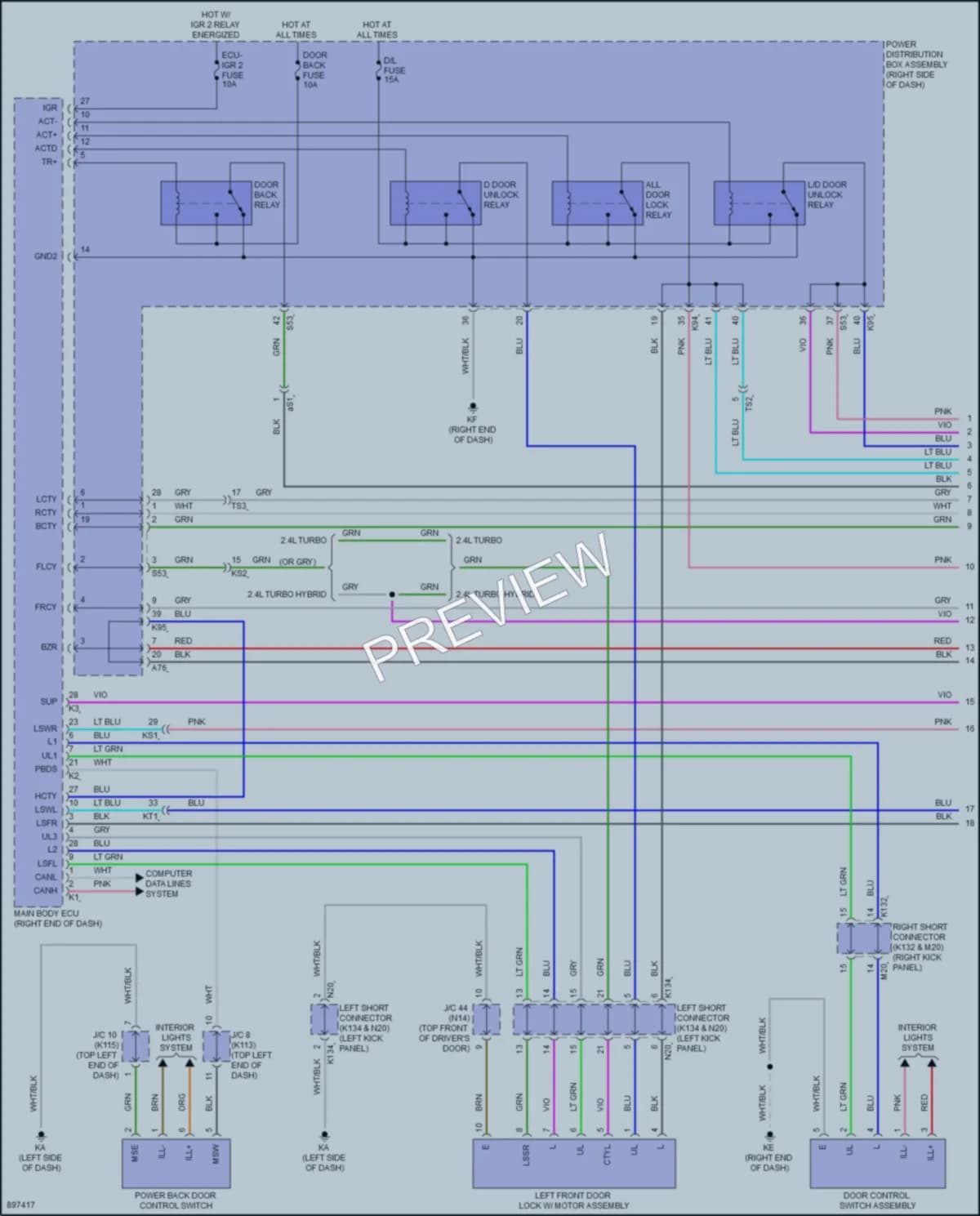 2025 Toyota 4Runner Anti Theft Wiring Diagrams protected preview