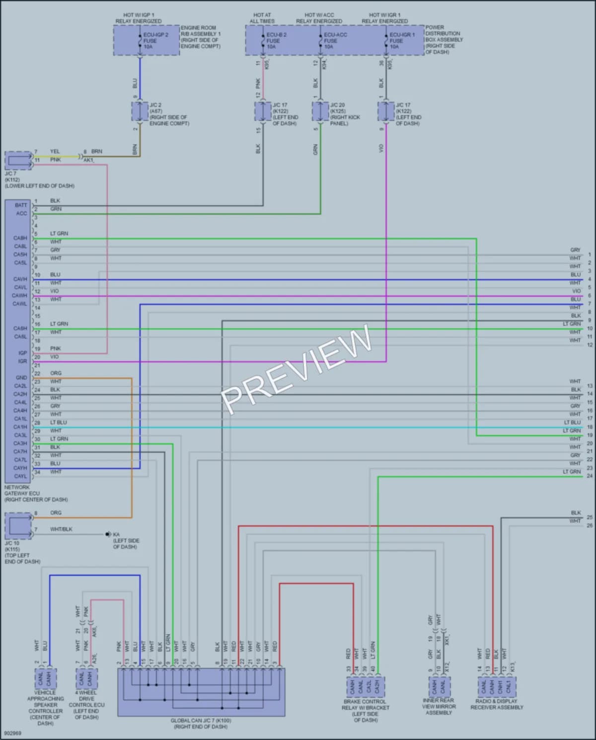 2025 Toyota 4Runner Computer Data Lines Wiring Diagrams protected preview